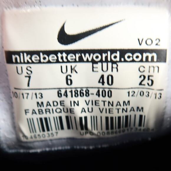 Nike Shoes Mens 7 Skate Sneakers Eric Koston 2 Blue Suede Canvas Lace Up Casual - Picture 6 of 11